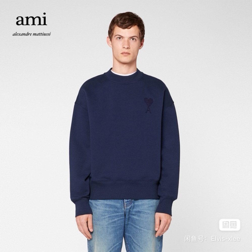 AMI Paris Navy Sweater